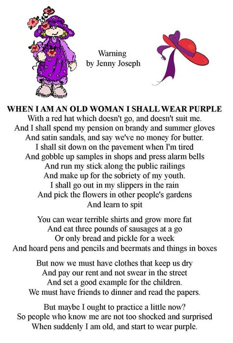 Areej On Twitter Do You Guys Know That Jenny Joseph Poem That Goes