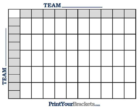 printable football squares  excel spreadsheets