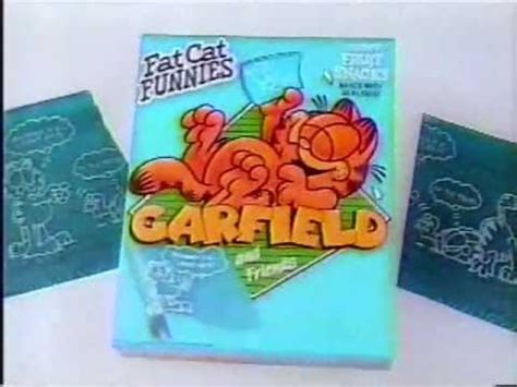 garfield  friends fat cat funnies fruit snacks commercial youtube