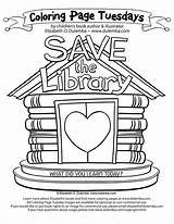 Library Coloring Pages Week Book Tuesday Save National Colouring Sheets Printables Dulemba Azcoloring sketch template
