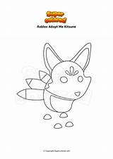 Adopt Roblox Colorear Kitsune Ausmalbild Supercolored Unicorn Coloriages sketch template
