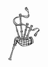 Gaita Dudelsack Bagpipes Doedelzak Cornamusa Cornemuse Kleurplaat Malvorlage Coloriage Ausmalbild Foles Kleurplaten Ausmalbilder sketch template