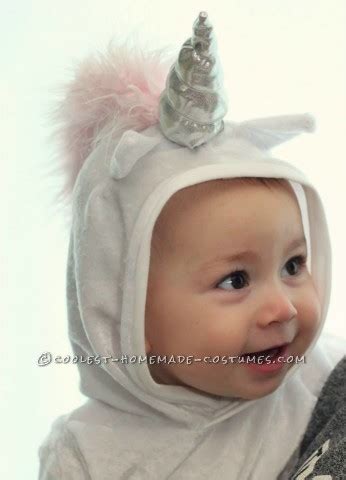 smallest homemade unicorn baby costume