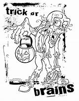 Coloring Zombies Pages Printable Plants Vs Color Print Getcolorings sketch template