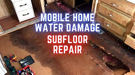 replacing subfloor mobile home floor repair water damage part  youtube