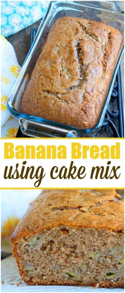 ingredient banana bread  cake mix   great breakfast dessert  snack  quick