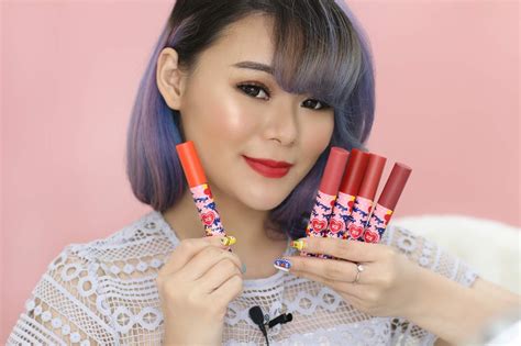 ce  maison kitsune velvet lip tint review swatches jean milka