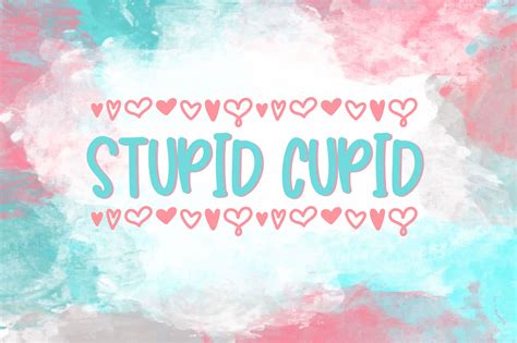 stupid cupid 53578 regular font bundles