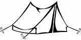Tent Drawing Refugee Outline Visit Camping Tents sketch template