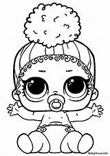 Lol Coloring Pages Lil Sister Sisters Dockor Dolls Cute Printable Little Unicorn Målarböcker Doll Print Printab Touchdown Waves Category Quality sketch template