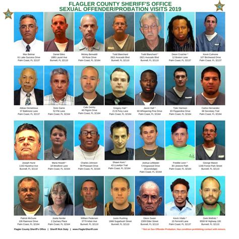 flagler sheriff provides list of sex offenders to avoid on halloween