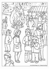 Colouring Bonfire Night Pages Coloring Sheets Kids Print Winter Activityvillage Village Activity Detailed Fireworks Coloriage Fawkes Guy Choose Board Doodles sketch template