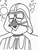 Wars Star Coloring Pages Lego Clone Sheets Darth Vader sketch template