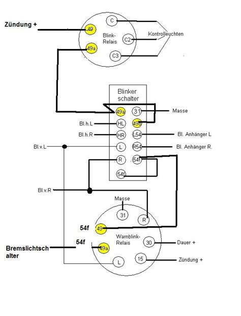 belegung warnblinker blinkrelais elektrik deutz forum