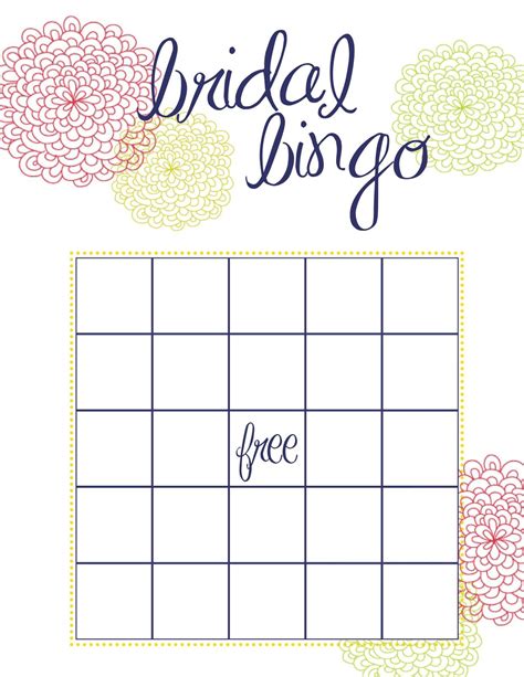 bridal shower bingo bridal bingo bridal shower cards