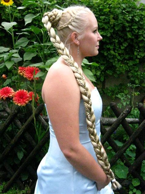 rapunzel braid extra custom  hair piece   hair colors magic