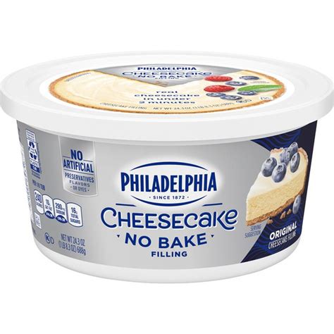 Philadelphia No Bake Original Cheesecake Filling 24 3 Oz Instacart
