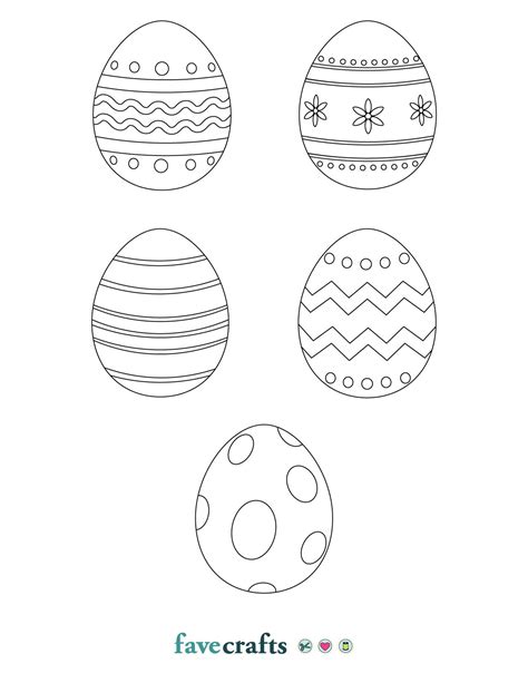 printable easter eggs   favecraftscom