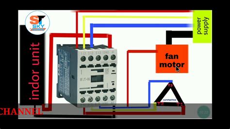 phase air conditioner compressor wiring diagram ac contactor wiring