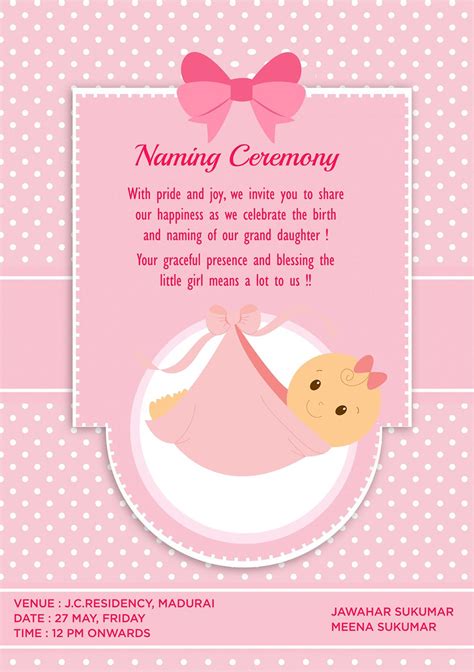 baby naming ceremony card artofit