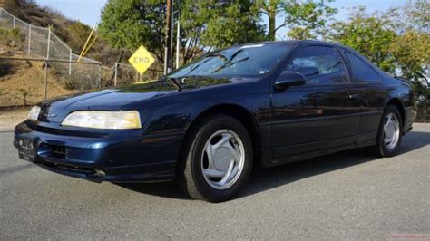 ford thunderbird supercharged sc coupe manual  blue