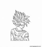 Goku Dragon sketch template