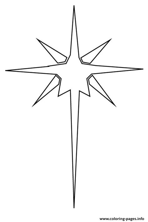 christmas star coloring pages  pointed christmas star shape