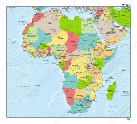 afrika karte zum ausdrucken