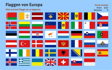 aie  raisons pour europa laender und hauptstaedte flaggen lernziele