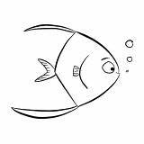 Coloring Angel Fish Cute Little sketch template