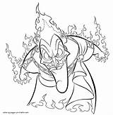 Coloring Hercules Pages Disney Hades Printable Villains Comments Villain Books sketch template