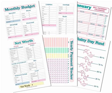 printable monthly budget planner templates money minded mom