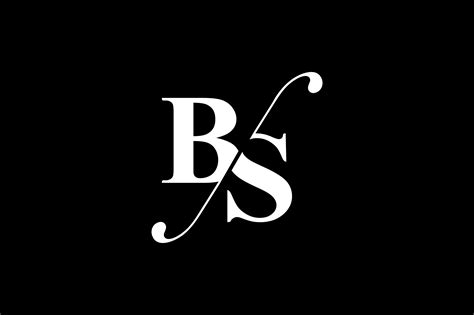 bs monogram logo design  vectorseller thehungryjpegcom
