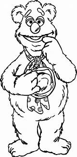 Pages Bear Fozzie Coloring Muppets Think Wecoloringpage Muppet Choose Board sketch template