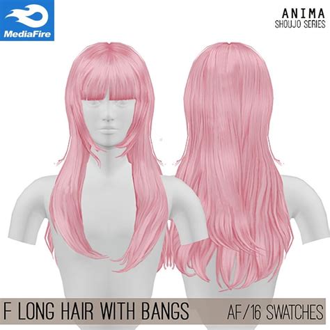sims  cc female long hair mediafire sims  anime sims hair sims