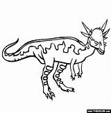 Stygimoloch Kolorowanki Dinozaury Kolorowanka Pachycephalosaurus Jurassic Dino Thecolor Druku Dinosaurs sketch template