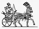 Chariot Ancient Horse Line Drawing Cart Egyptian Pngitem Transparent sketch template