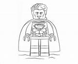 Superman Coloring Lego Pages Ai sketch template