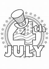 July 4th Coloring Pages Fourth Tulamama Easy Print sketch template