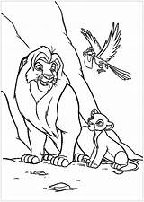 Scar Simba sketch template