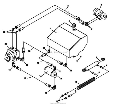 bunton bobcat ryan   rotary sweeper  hyd rs parts diagram  hydraulic parts
