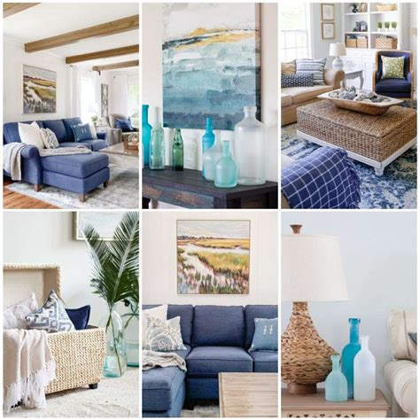 create  beach themed living room   budget coastal wandering
