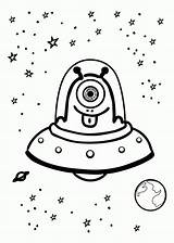 Alien Coloring Kids Ufo Space Pages Outer Drawing Clipart Funny Spaceship Sheets Cliparts Crafts Aliens Astronaut Color Rocket Cute Website sketch template