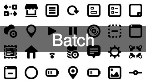 batch icon   icons library