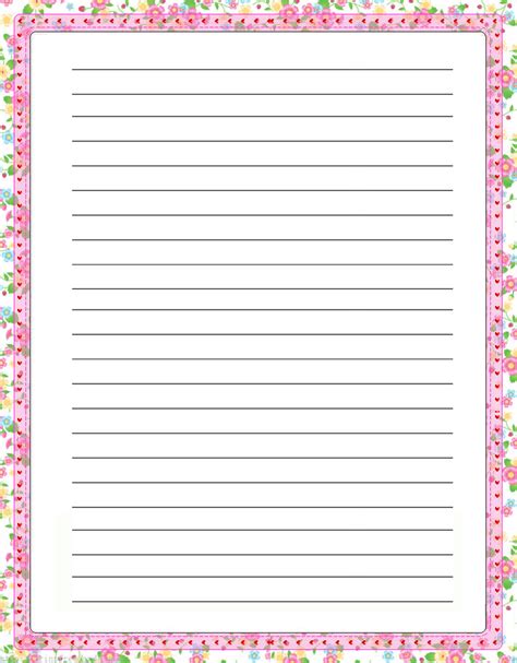 images   printable floral writing paper  printable
