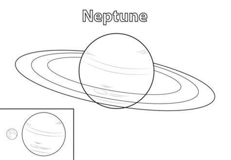 neptune planet coloring page  printable coloring pages