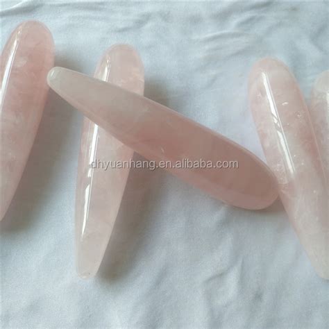 100 Natural Safe Crystal Massage Wands Rose Quartz Crystal Penis Sexy