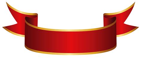 red banner png clipart image clipart  clipart