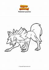Wolwerock Lycanroc Stakataka Supercolored sketch template