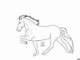 Lineart Icelandic Iceland Darya87 Pony sketch template